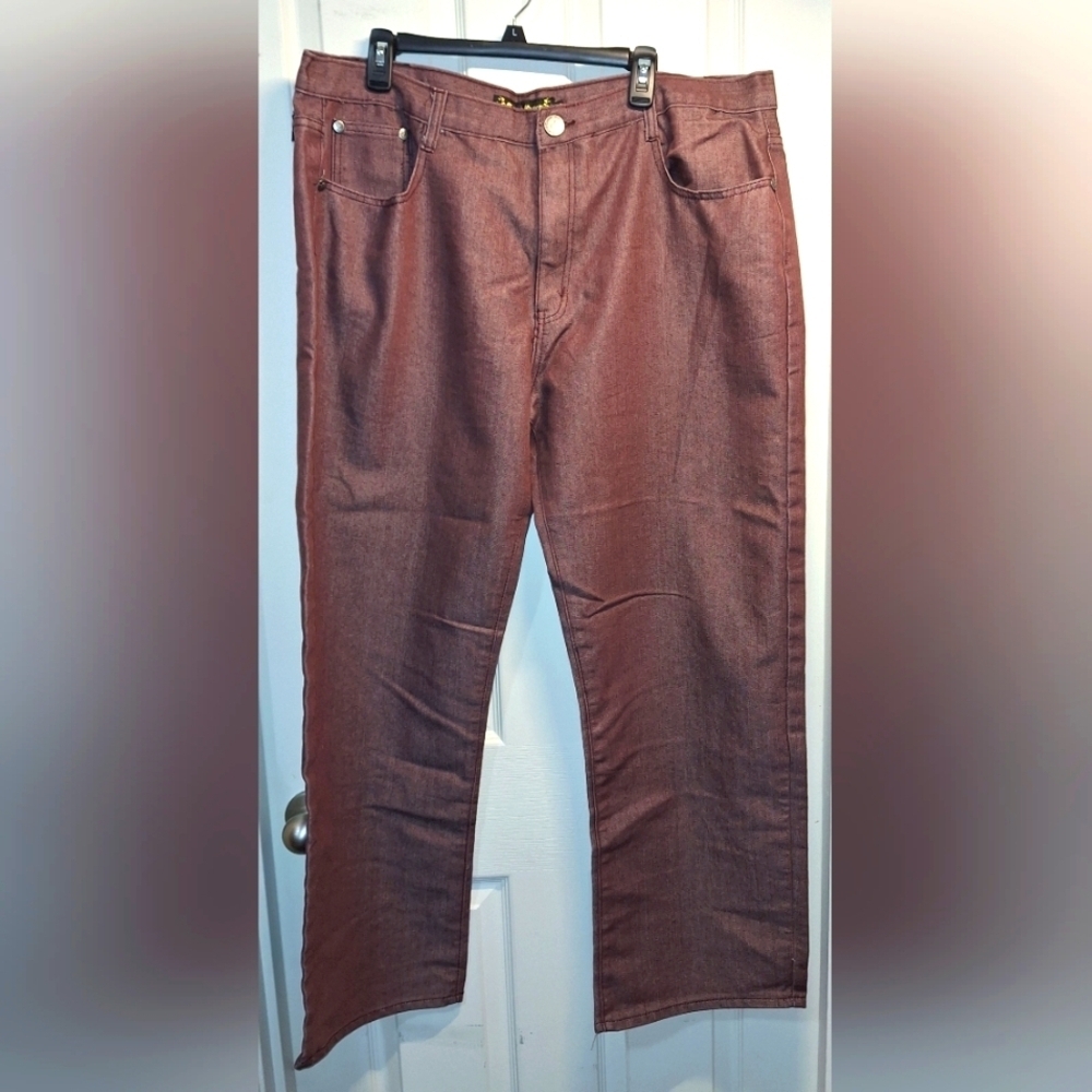 Sacred Crown Burgundy Denim Jeans 44x31